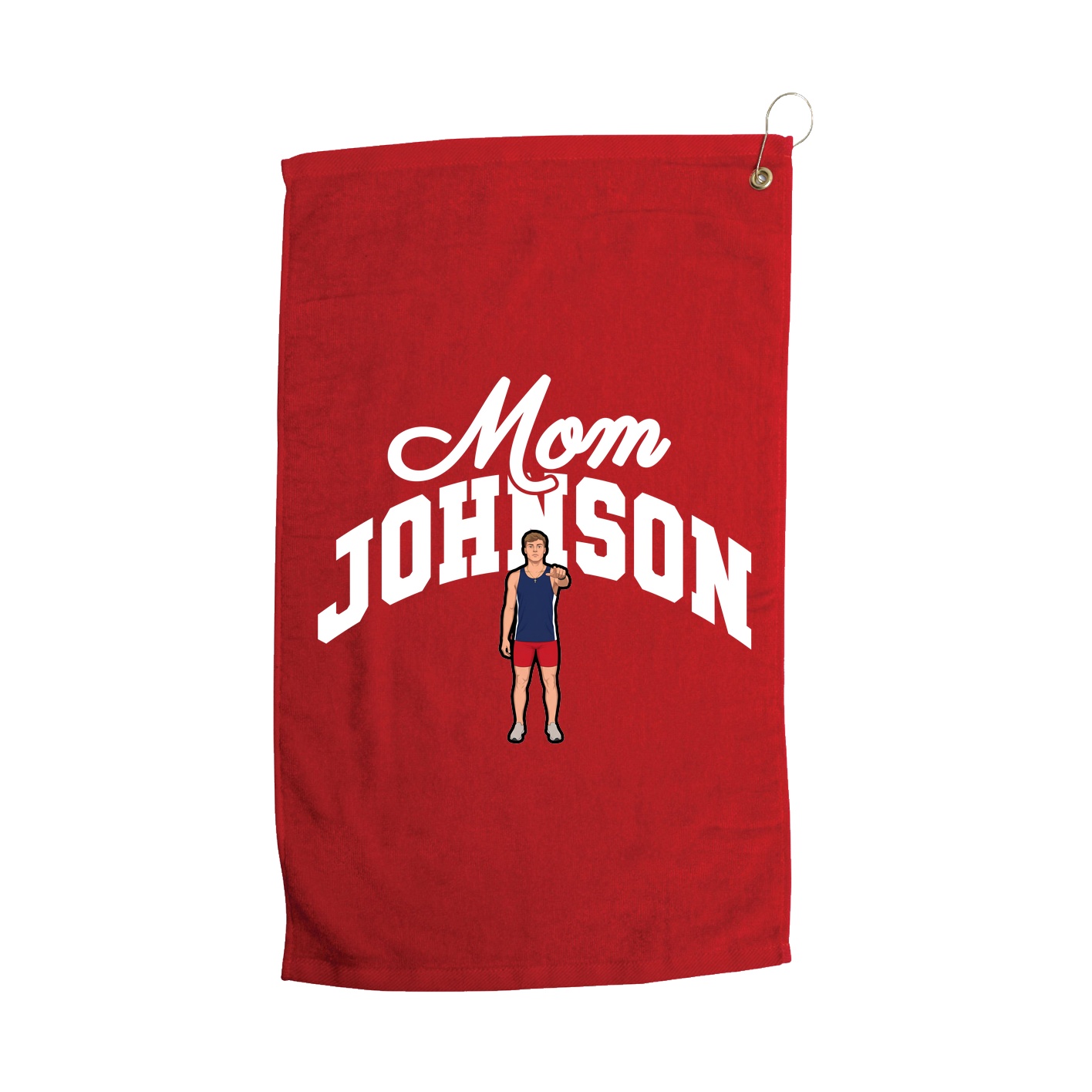 Golf Towel — Mothers Day Arch in Red