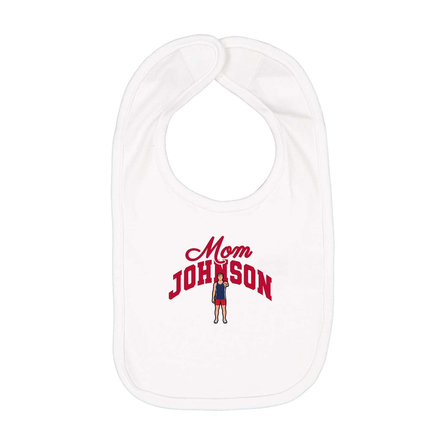 Infant Bib — Mothers Day Arch in White