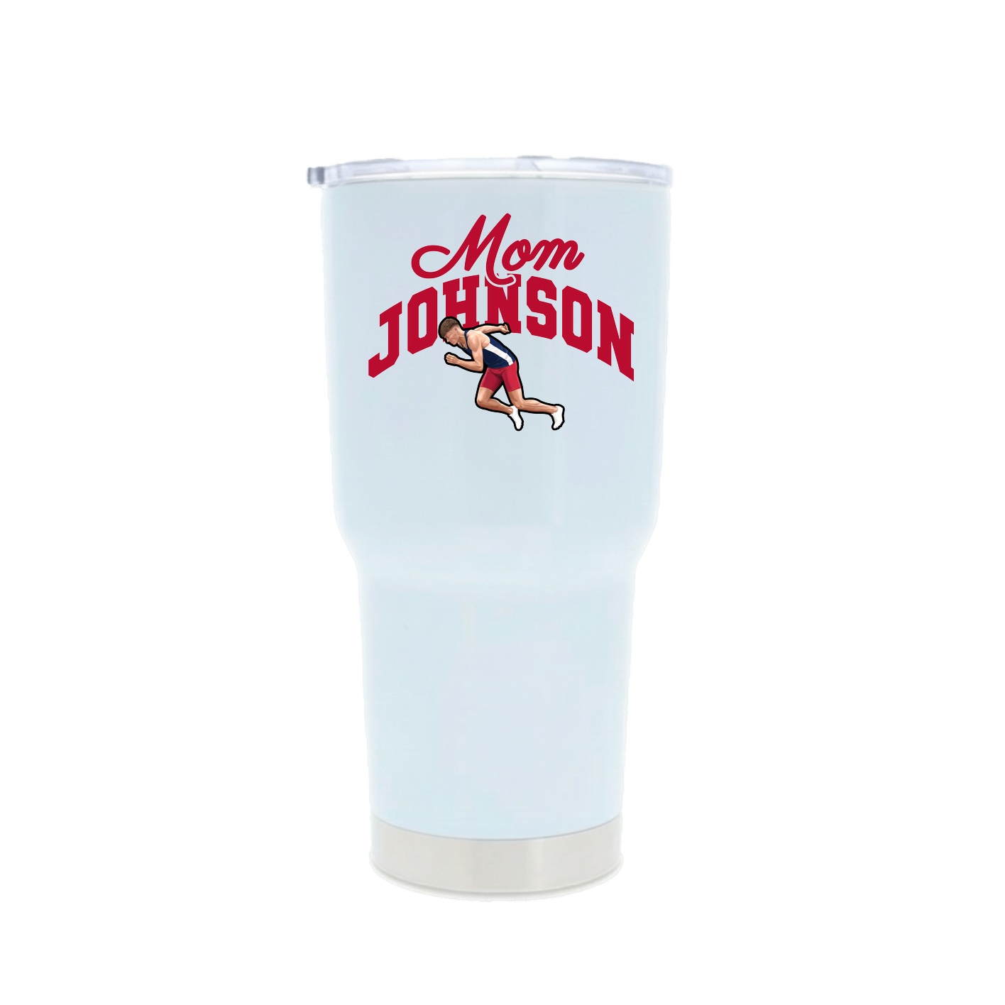 30oz Stainless Steel Tumbler — Mothers Day Arch in White