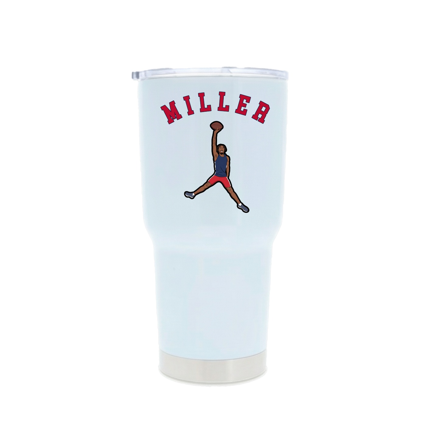30oz Stainless Steel Tumbler — Shirsey Arch in White