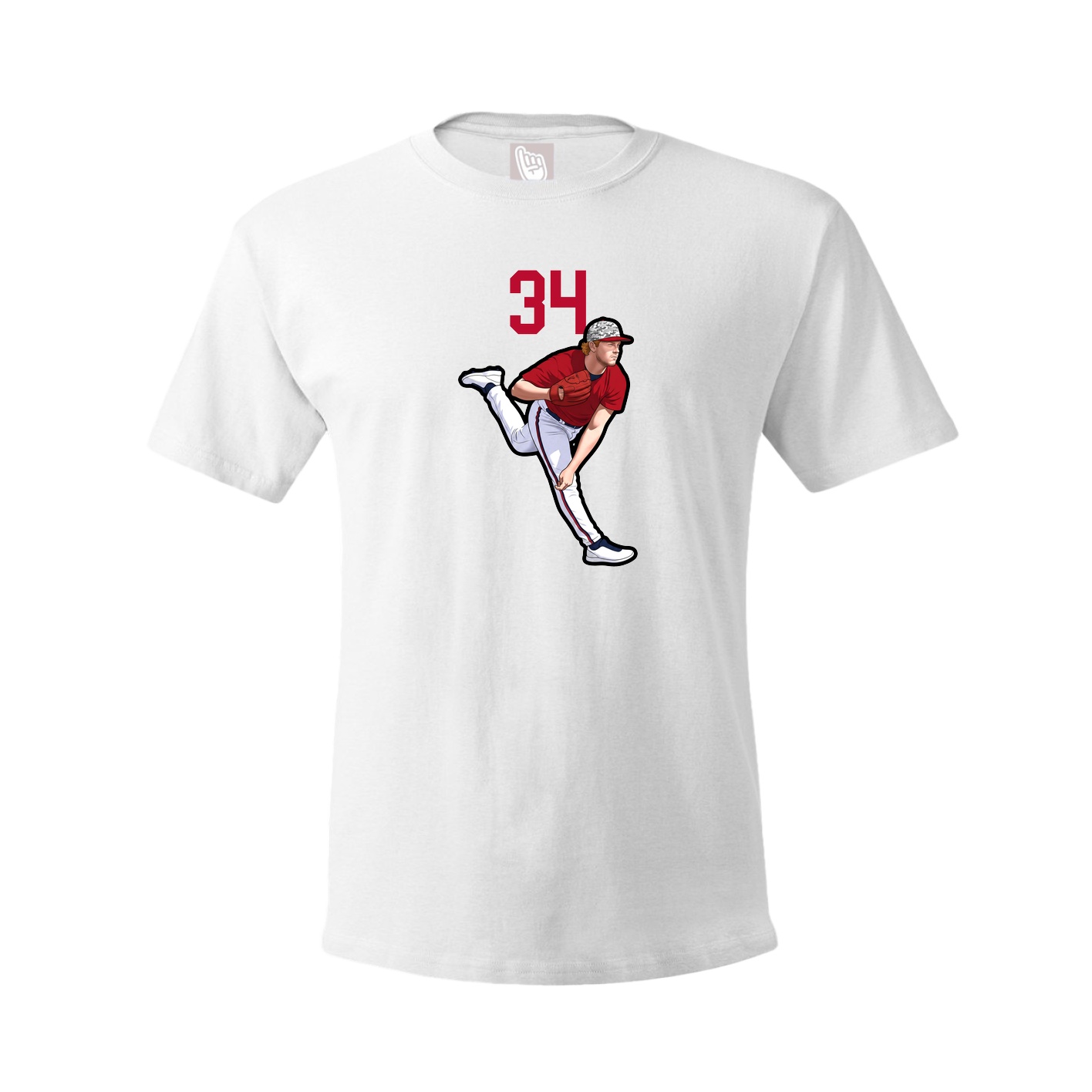 Tee — Number Top in White