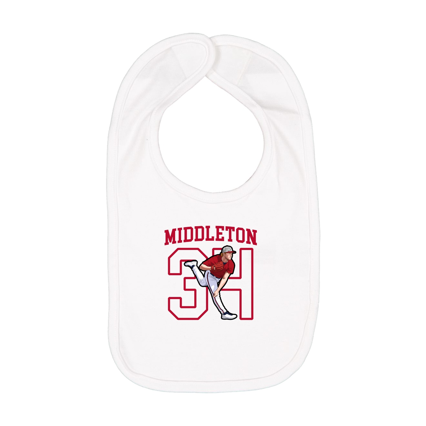 Infant Bib — Shirsey in White