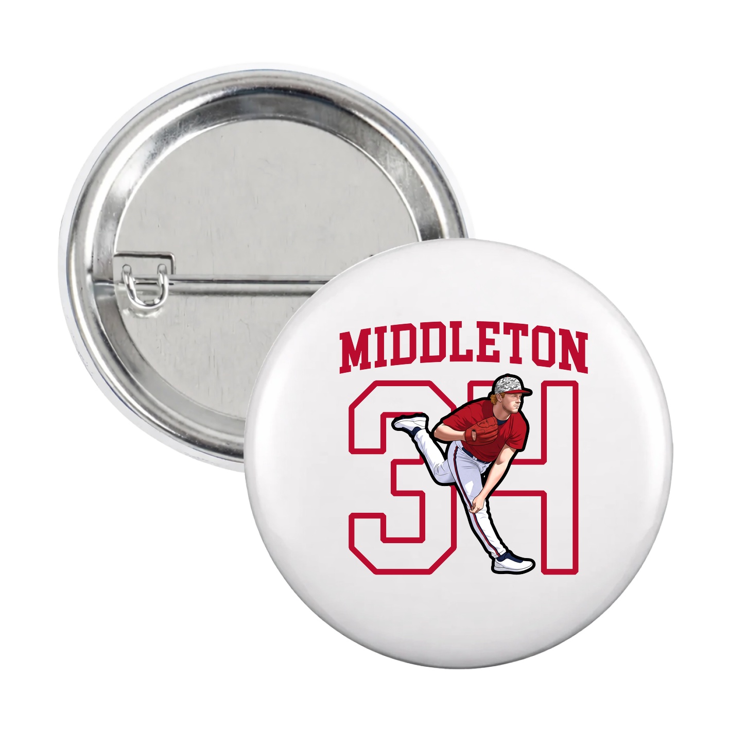 Game Day Button — Shirsey in White