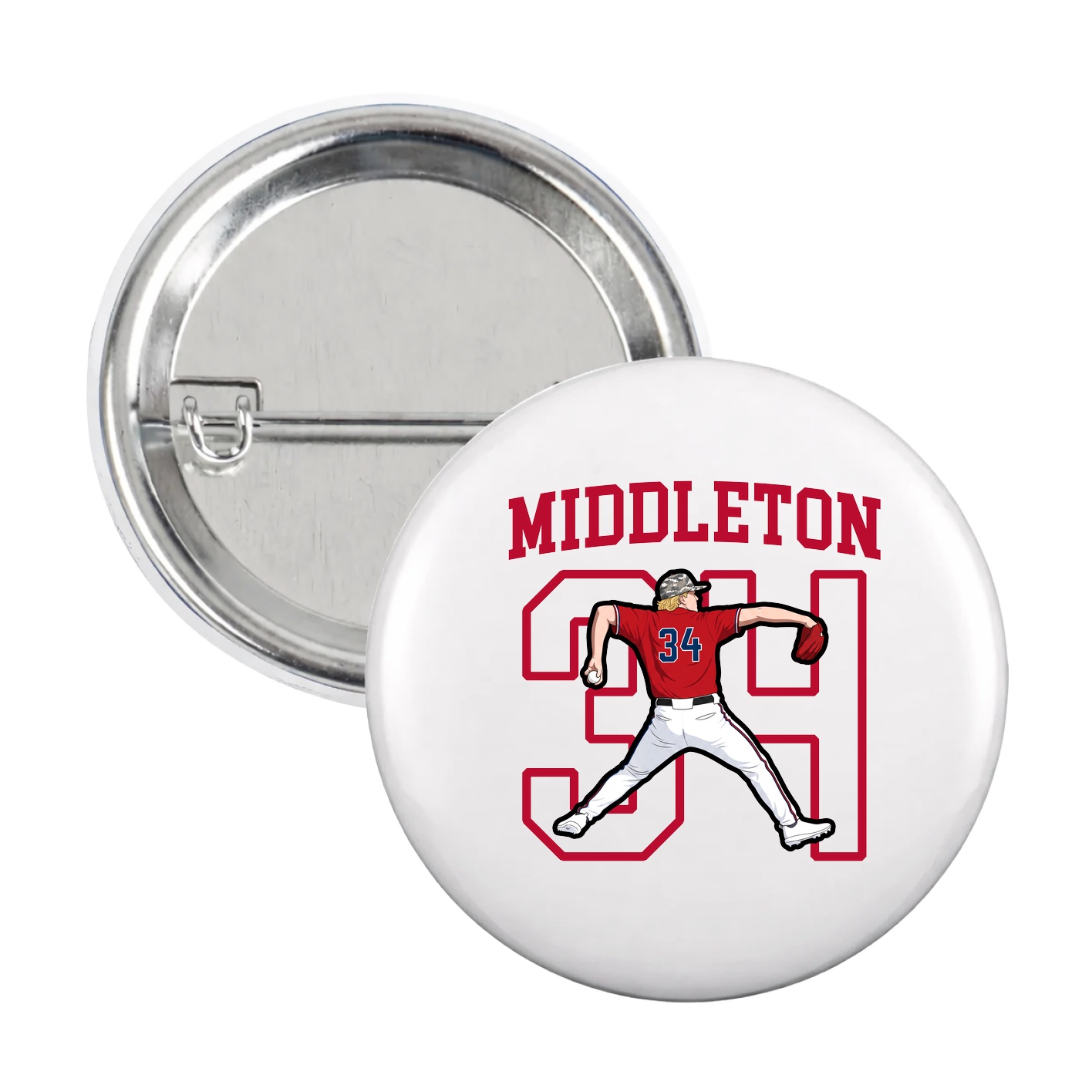 Game Day Button — Shirsey in White