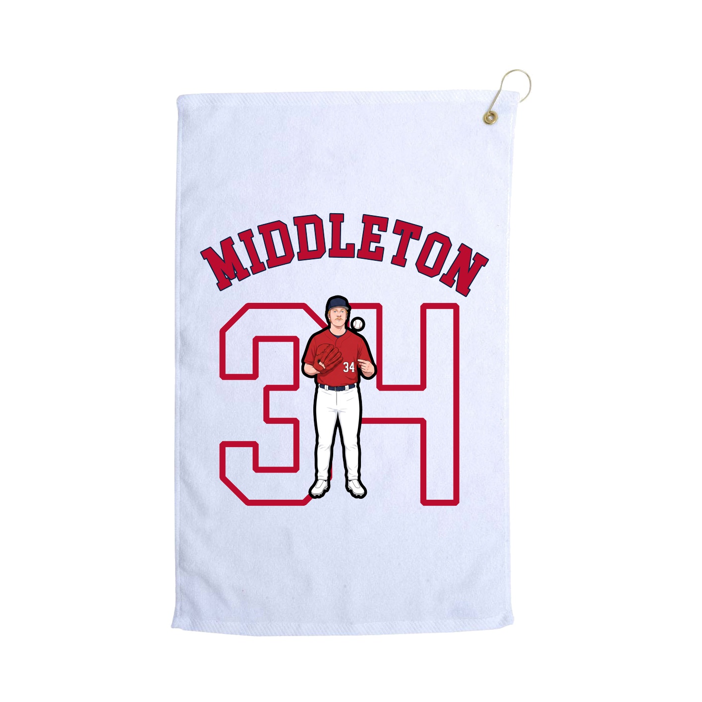 Golf Towel — Shirsey Arch in White