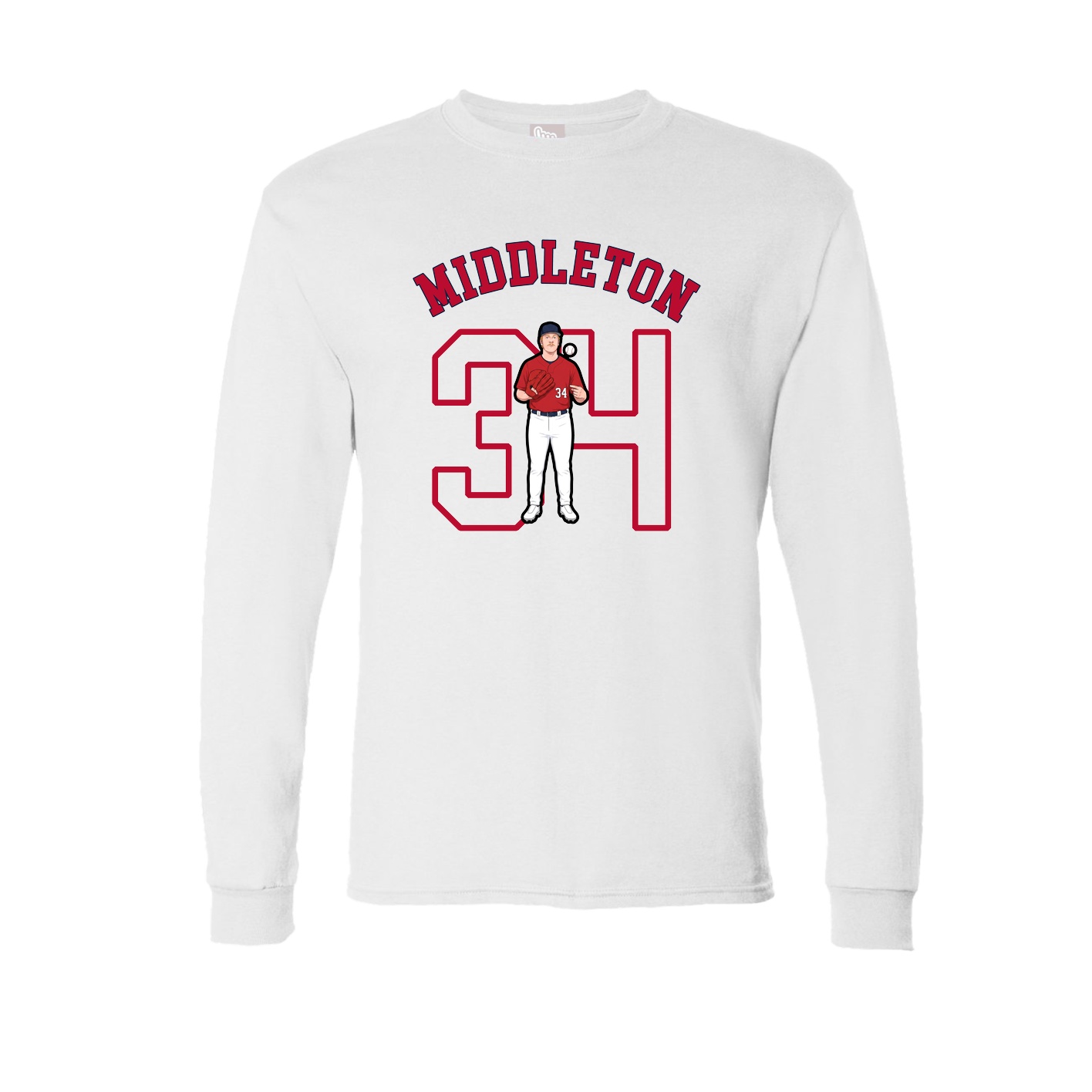 Long Sleeve Tee — Shirsey Arch in White