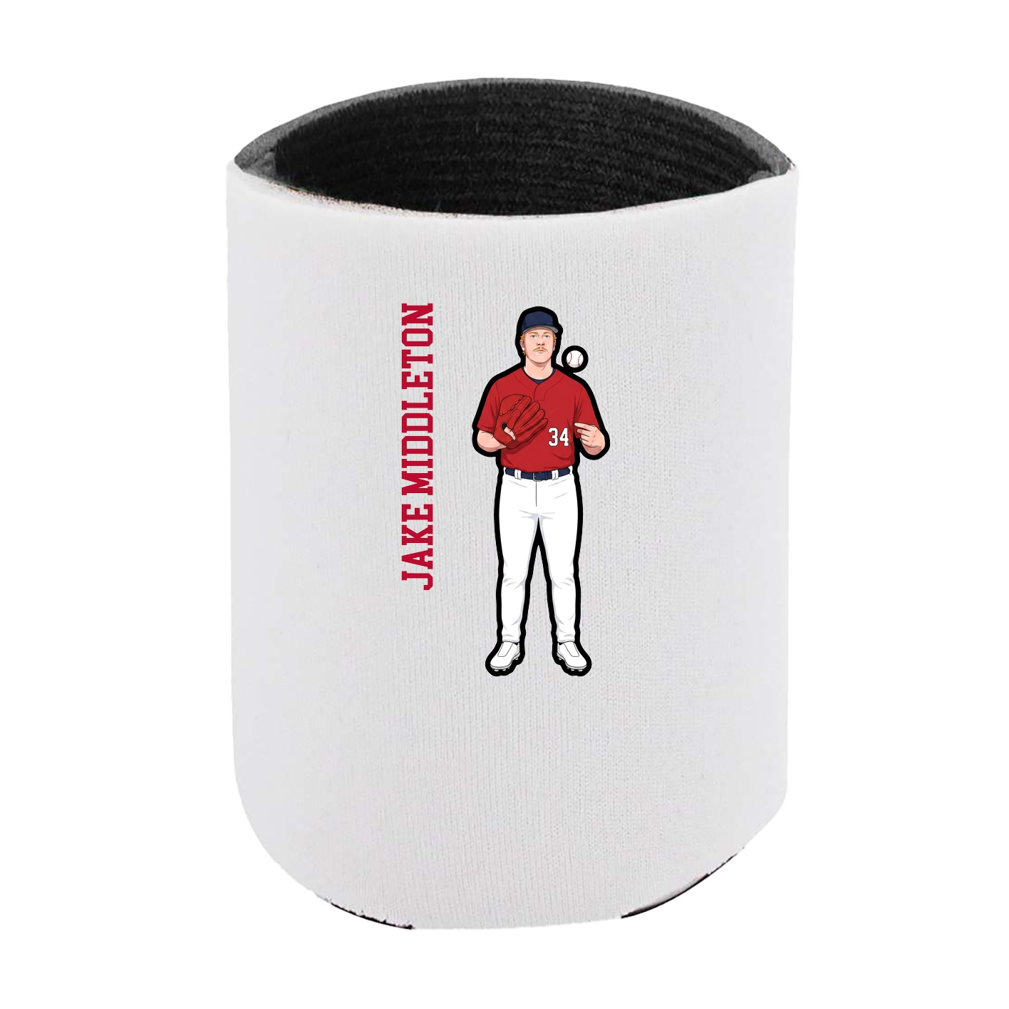 Can Holder — Name Vertical in White