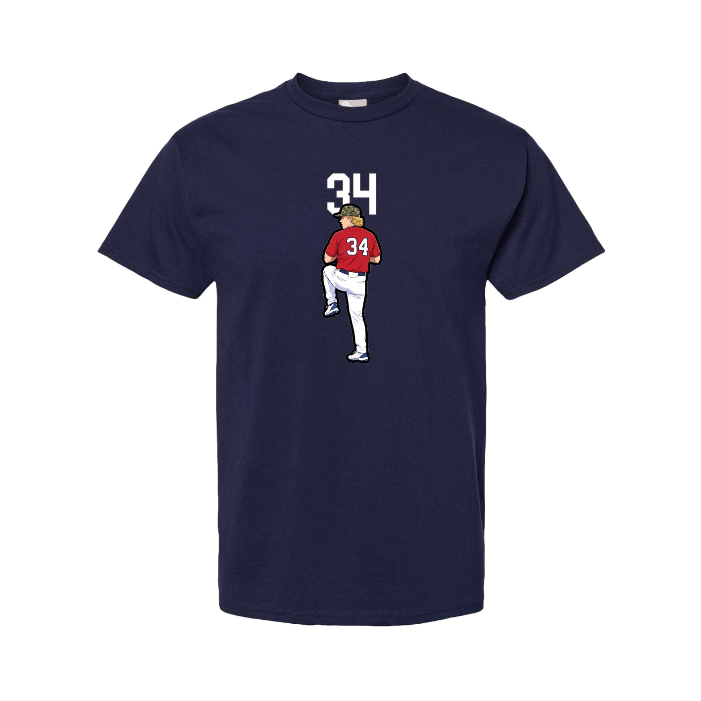 Tee — Number Top in Navy