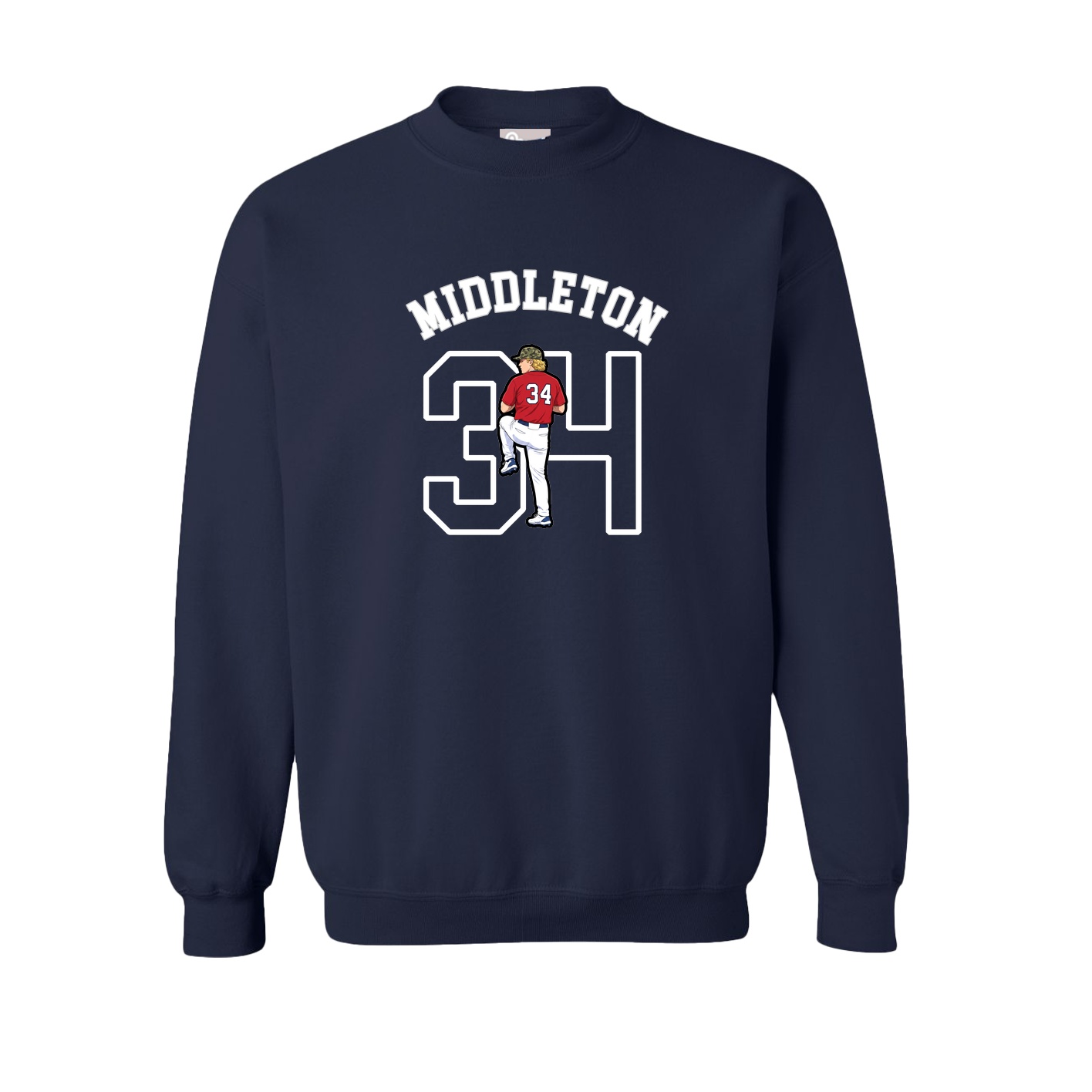 Fleece Crew — Shirsey Arch in Navy