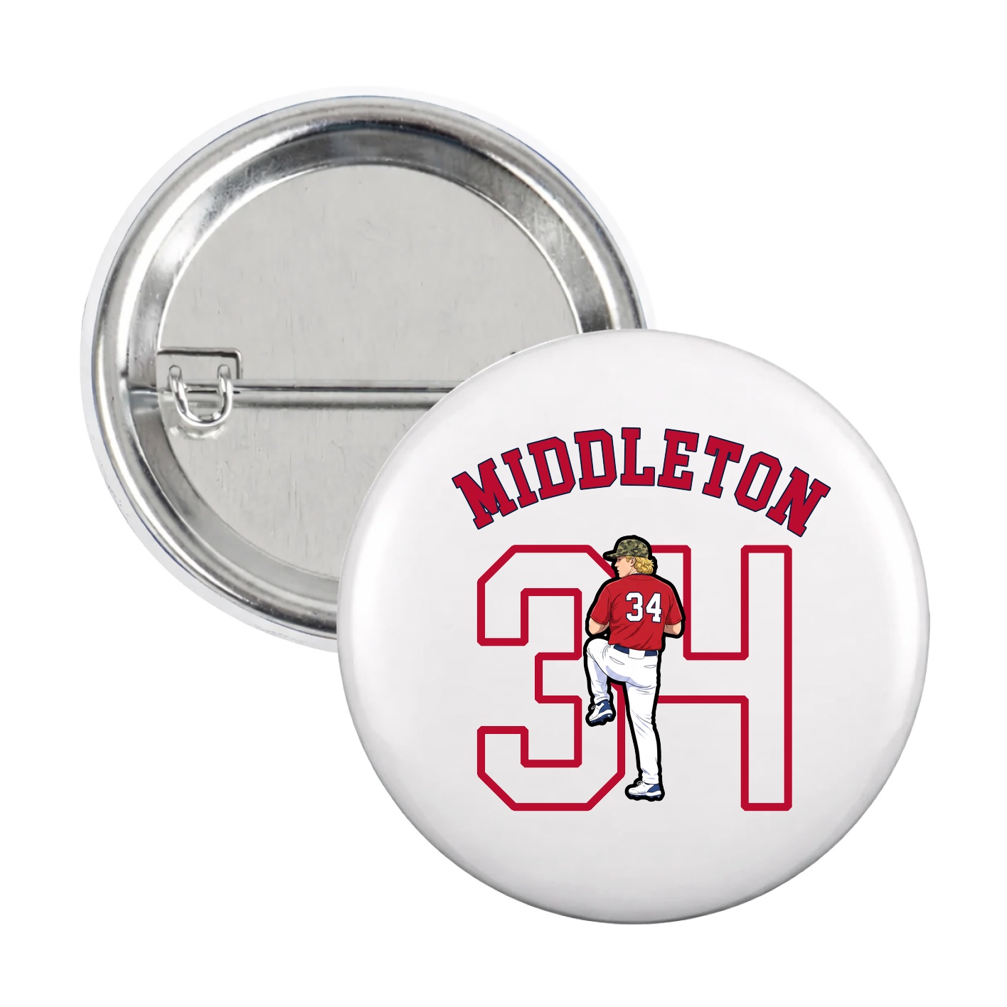 Game Day Button — Shirsey Arch in White