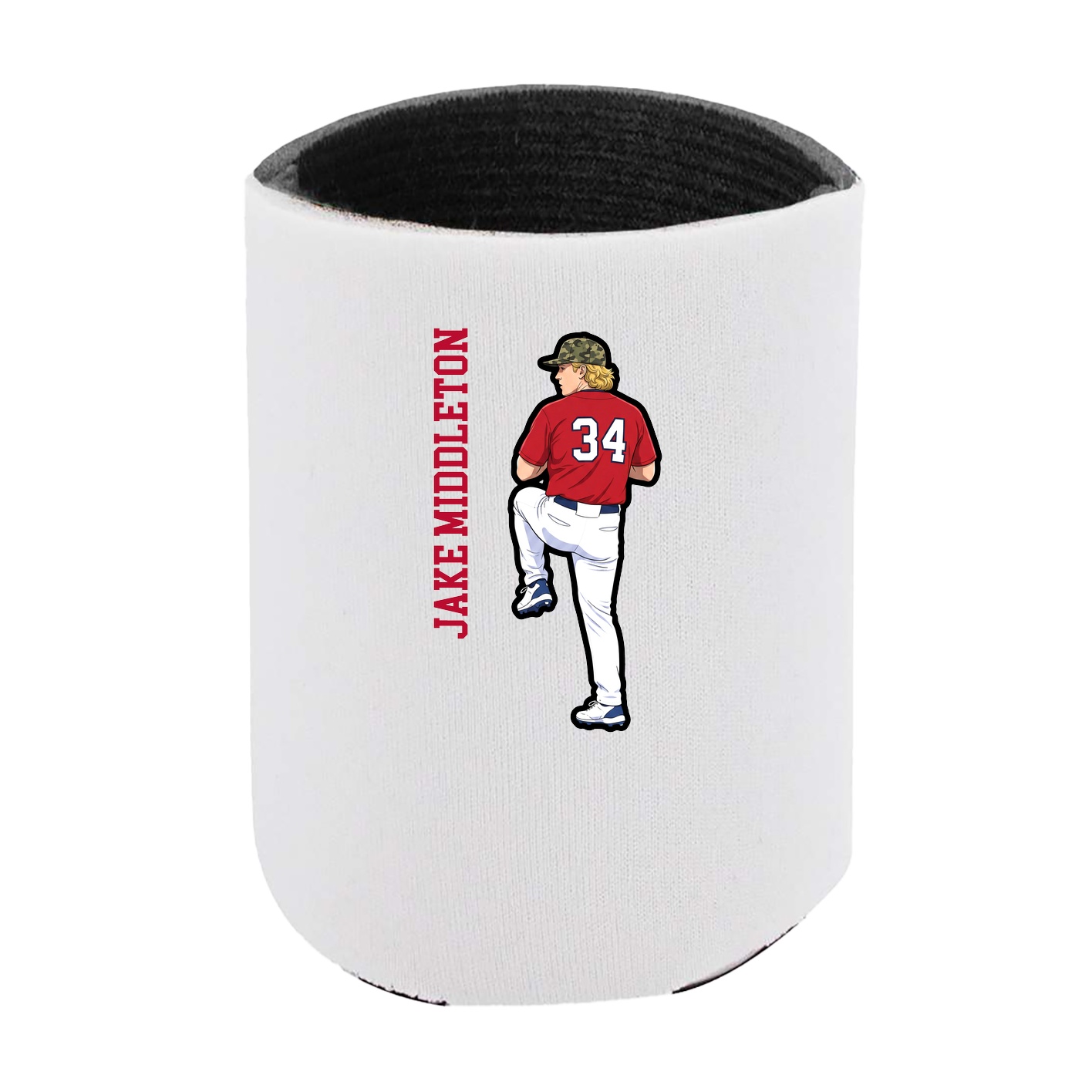 Can Holder — Name Vertical in White