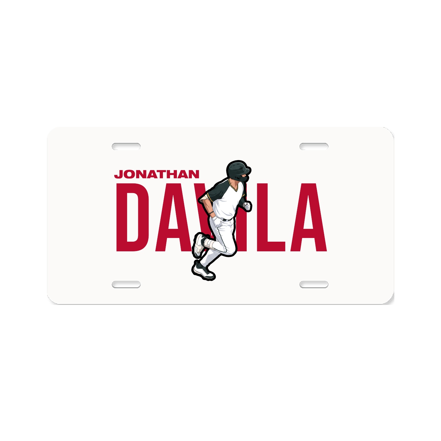 License Plate — Player Name in Classic