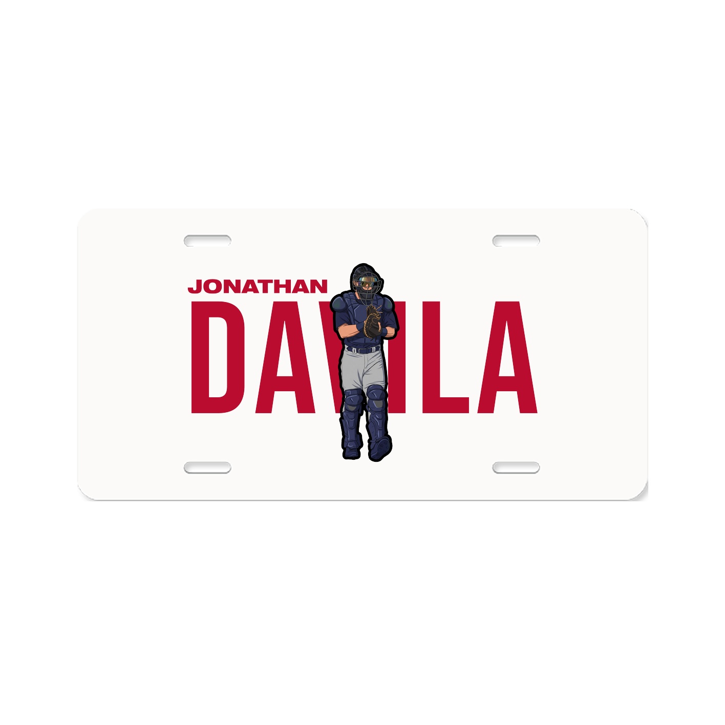 License Plate — Player Name in Classic