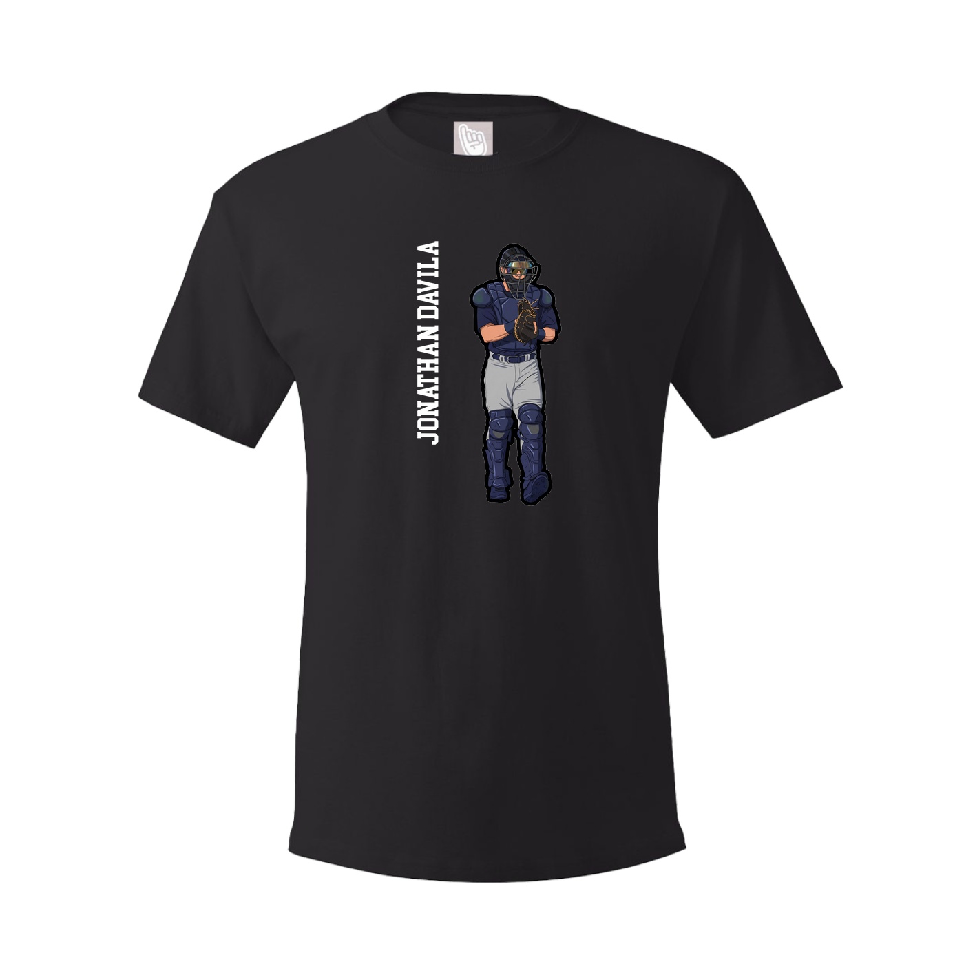 Tee — Name Vertical in Black