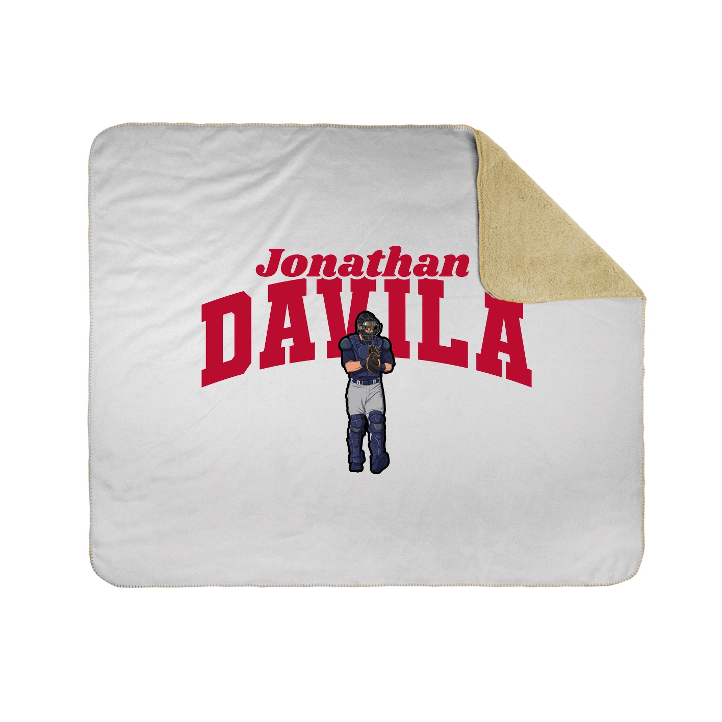 Throw Blanket — Signature Arch in White