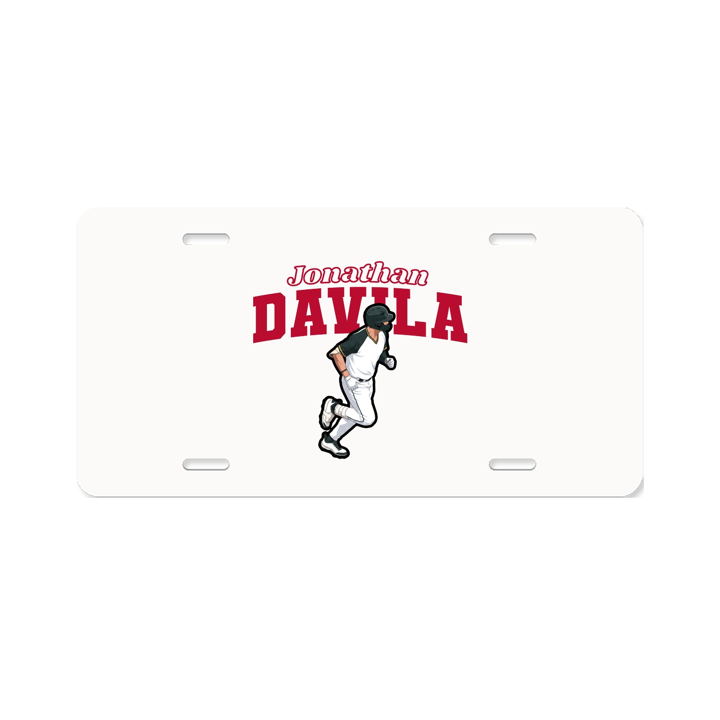 License Plate — Name Arch in Classic