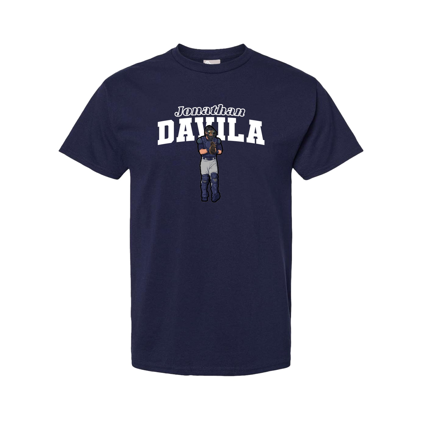 Youth Tee — Name Arch in Navy