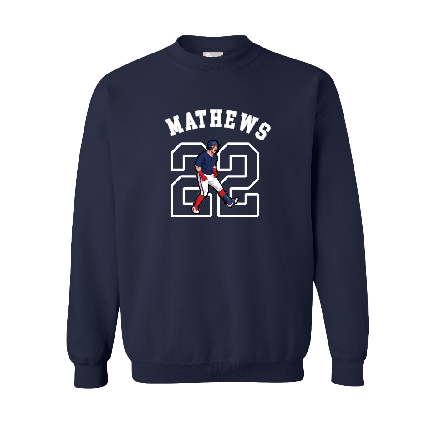 Fleece Crew — Shirsey Arch in Navy