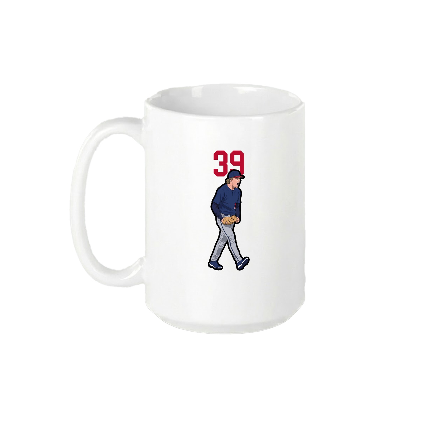 15oz Coffee Mug — Number Top in White