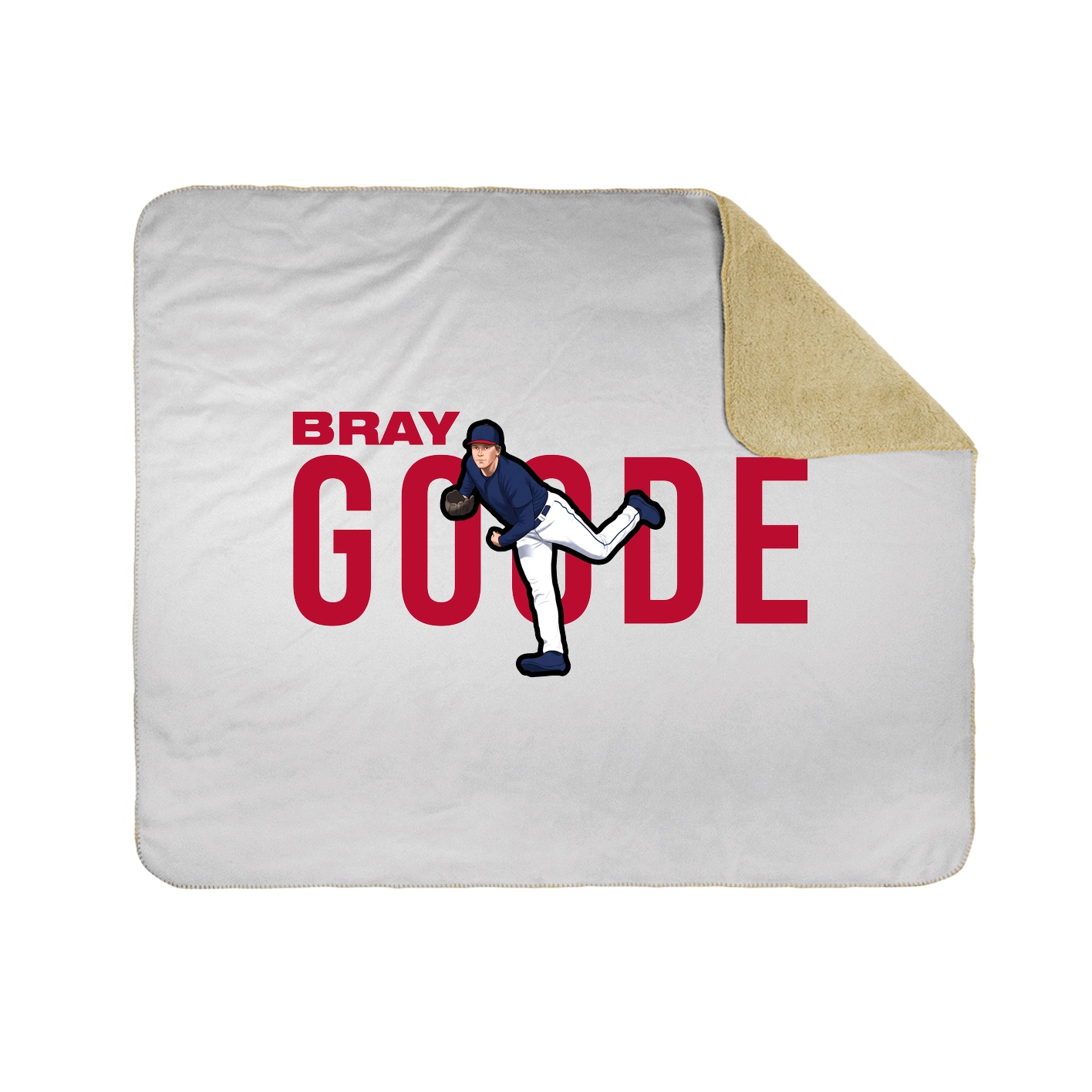 Throw Blanket — Player Name in White