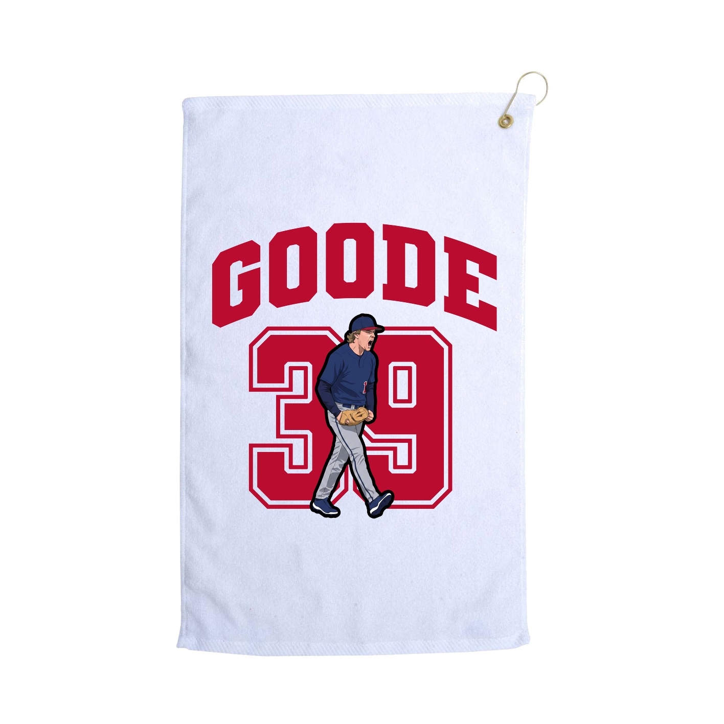 Golf Towel — Number in White