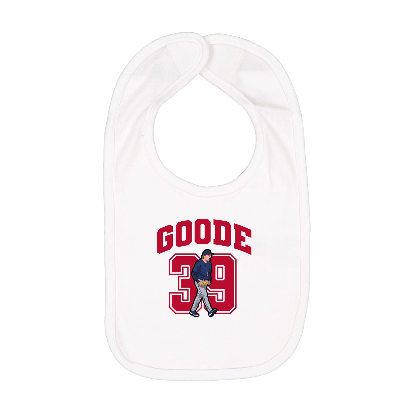 Infant Bib — Number in White