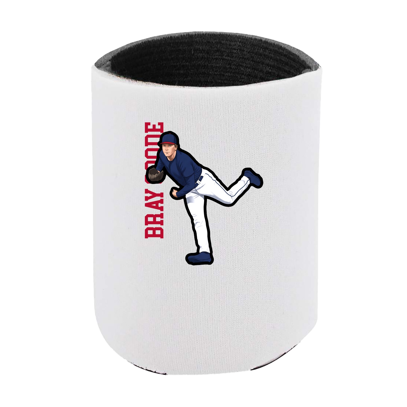 Can Holder — Name Vertical in White