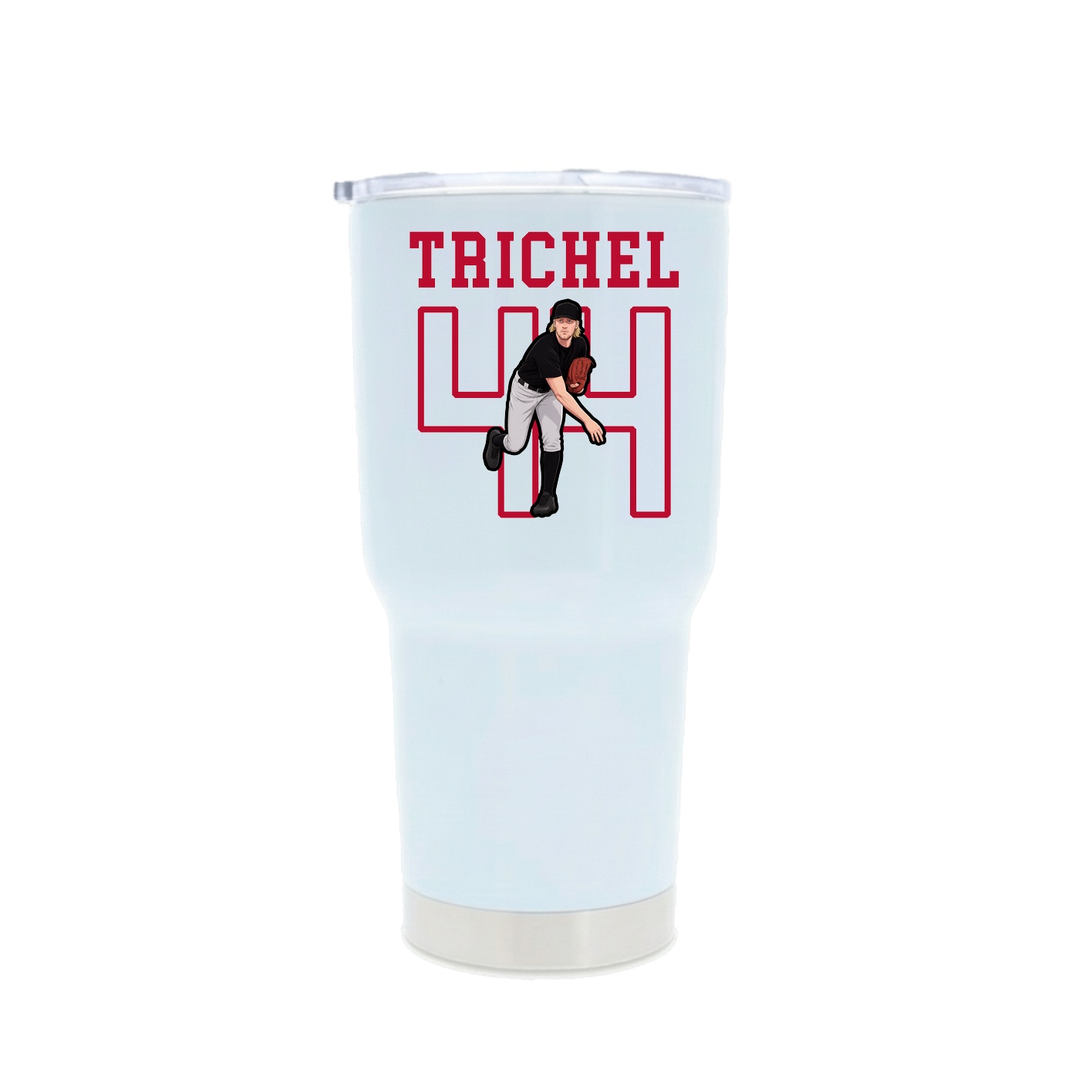 30oz Stainless Steel Tumbler — Shirsey in White
