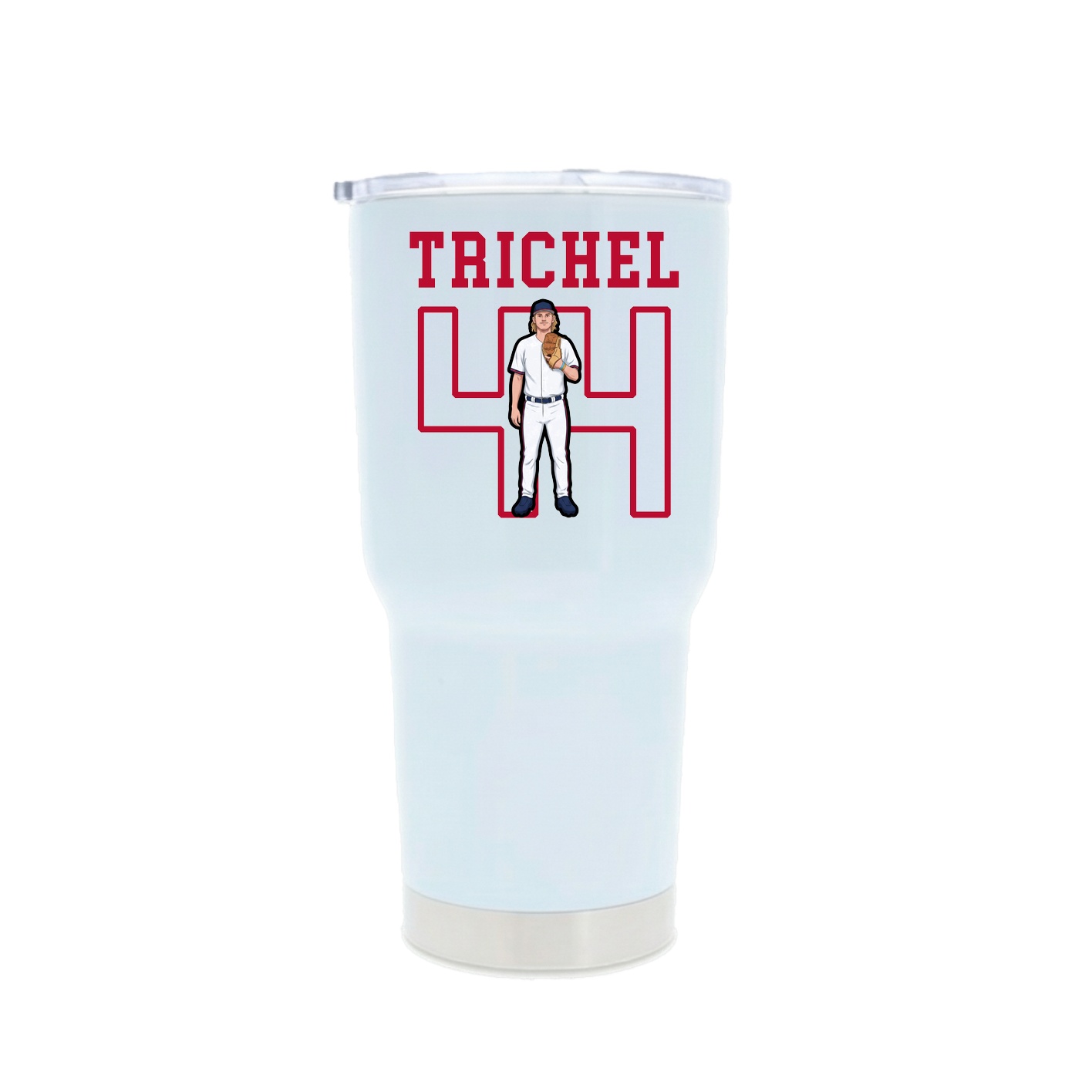 30oz Stainless Steel Tumbler — Shirsey in White