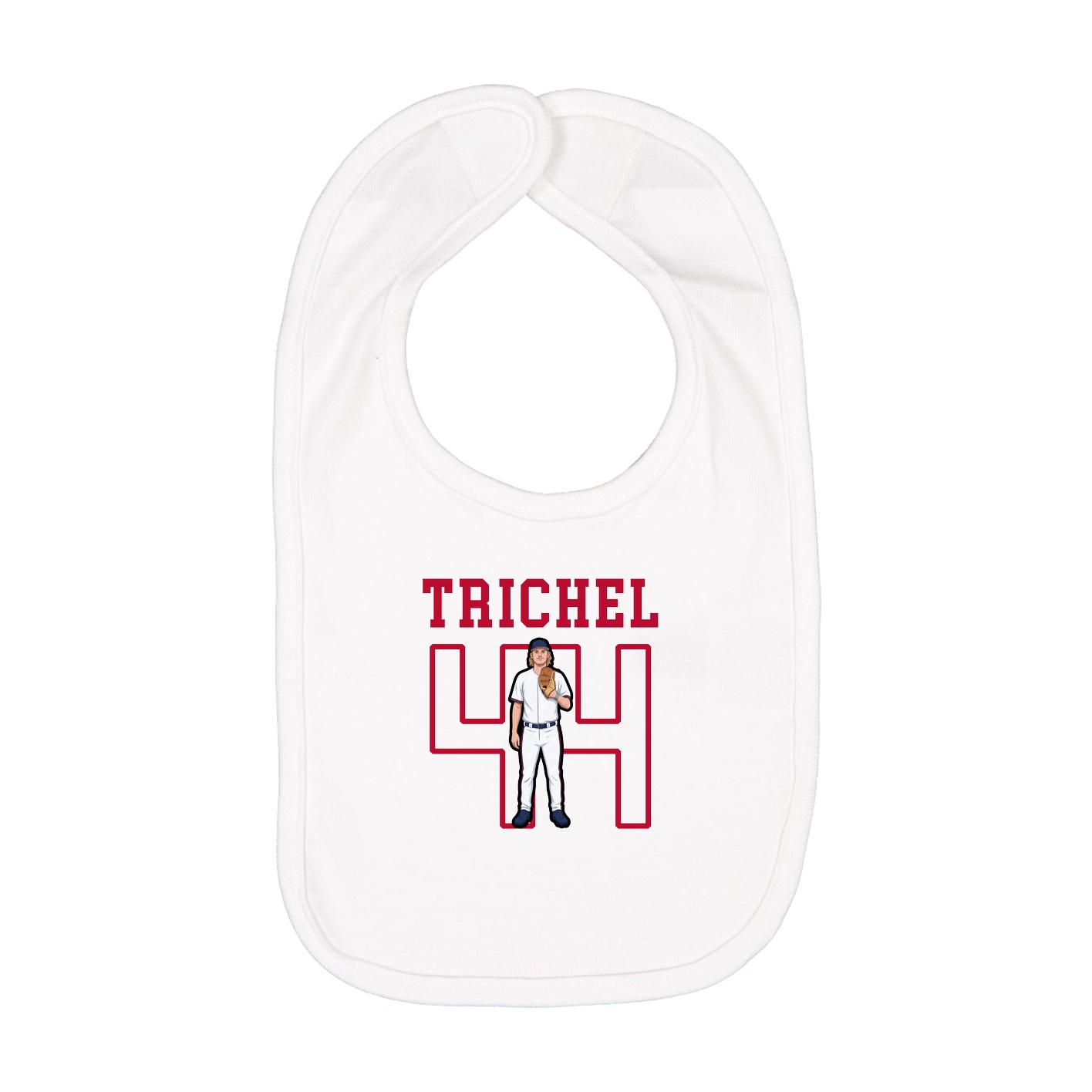 Infant Bib — Shirsey in White