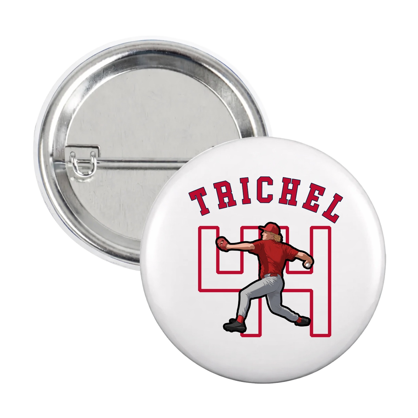 Game Day Button — Shirsey Arch in White