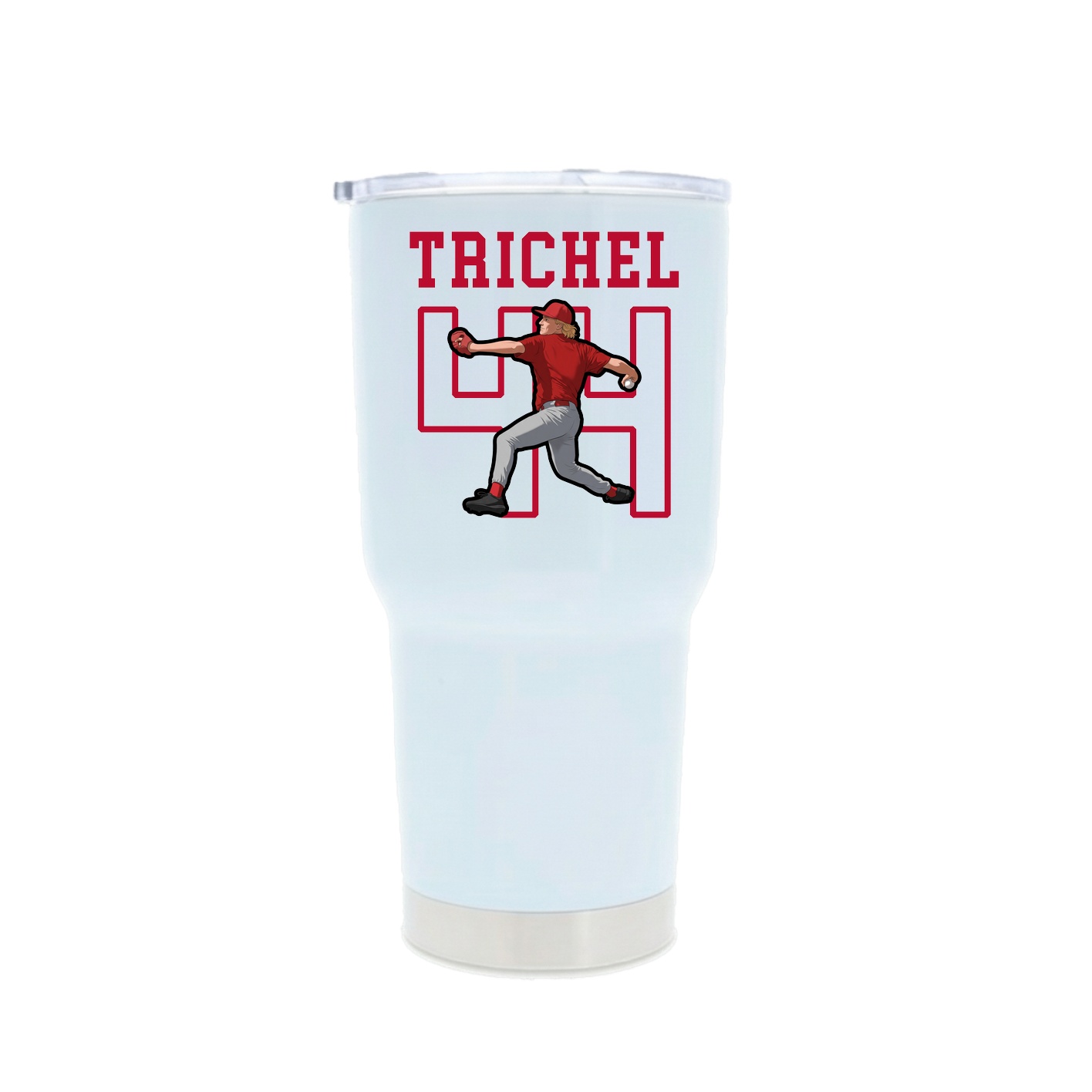 30oz Stainless Steel Tumbler — Shirsey in White