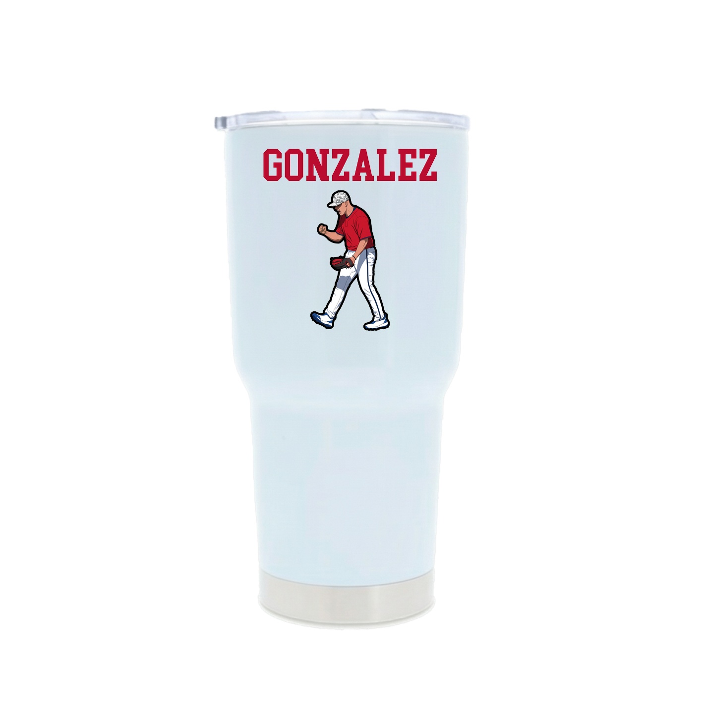 30oz Stainless Steel Tumbler — Shirsey in White