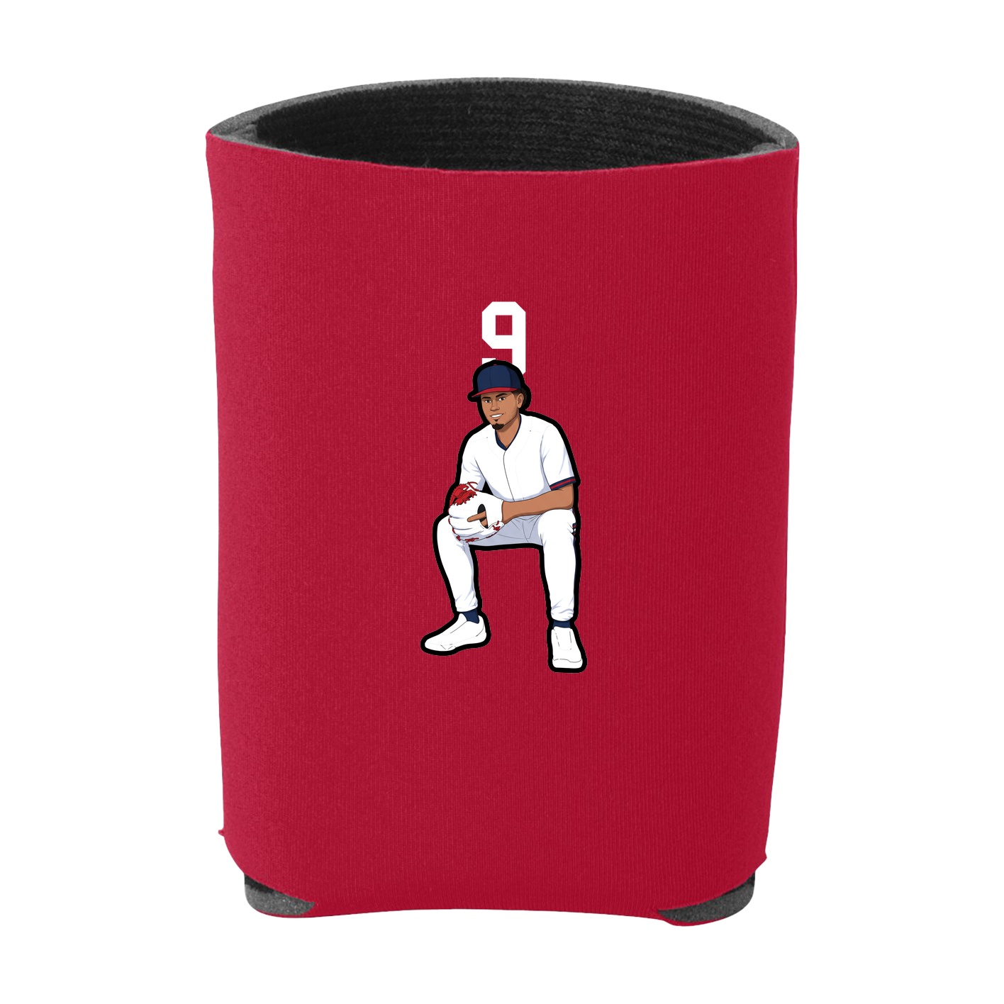 Can Holder — Number Top in Red