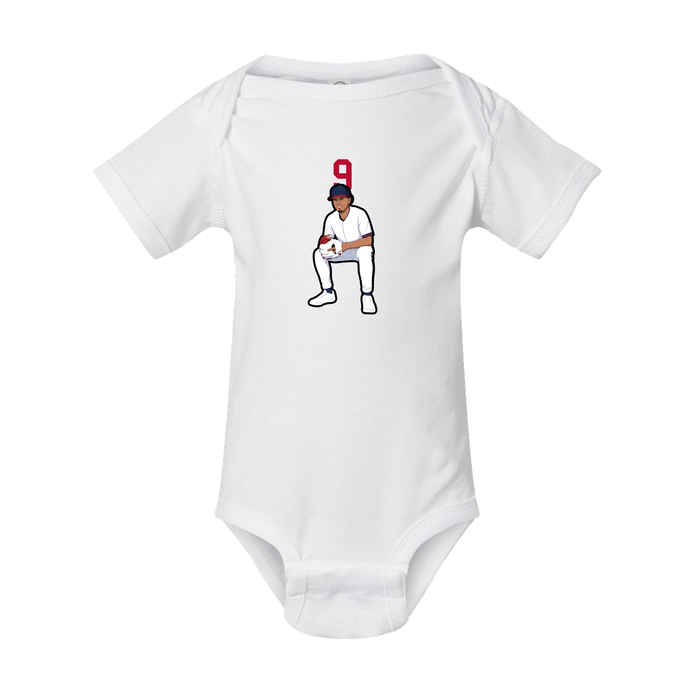 Baby Onesie — Number Top in White