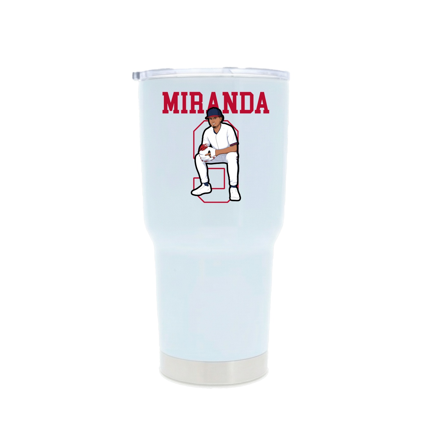 30oz Stainless Steel Tumbler — Shirsey in White