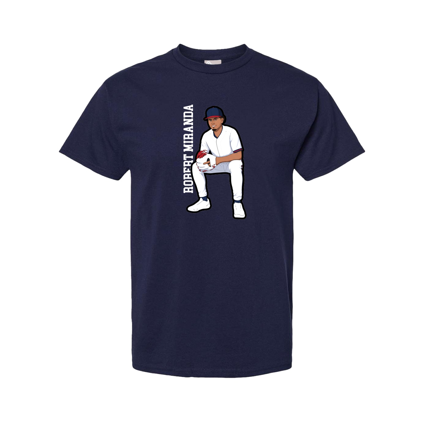 Youth Tee — Name Vertical in Navy