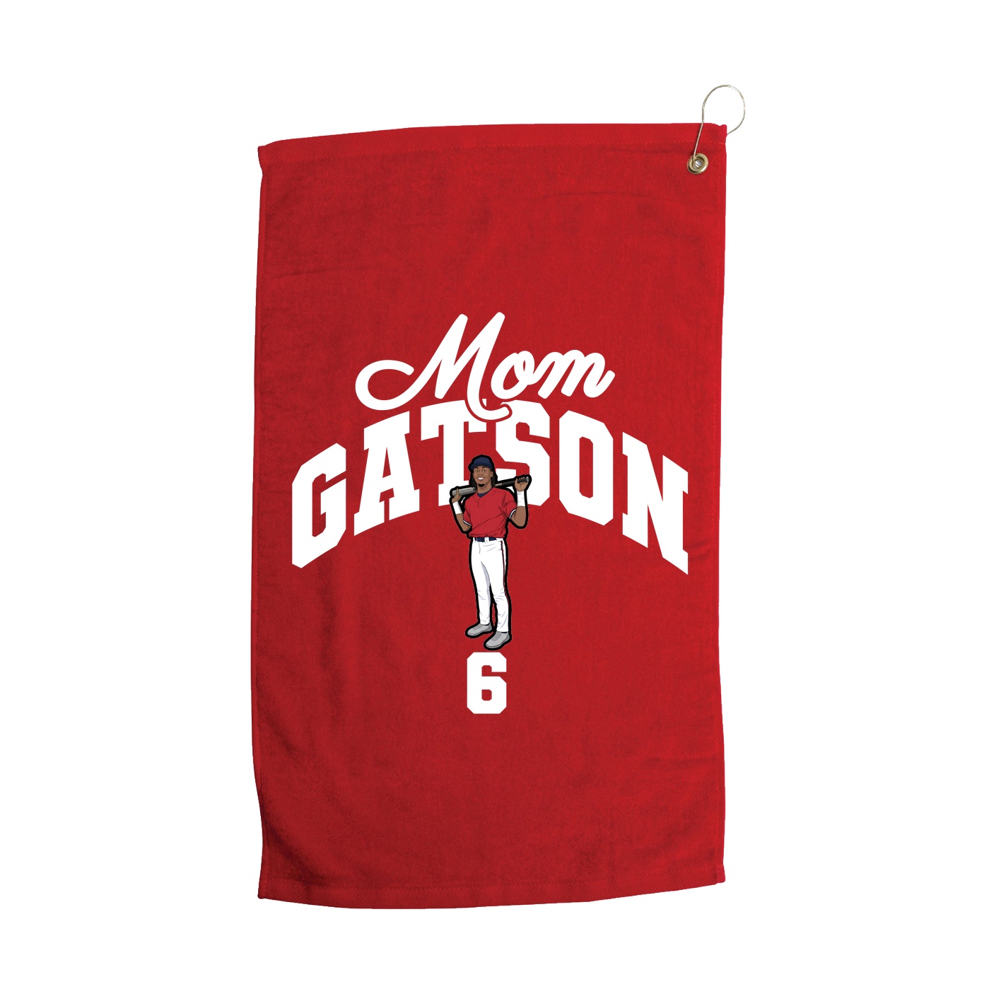 Golf Towel — Mothers Day Arch in Red