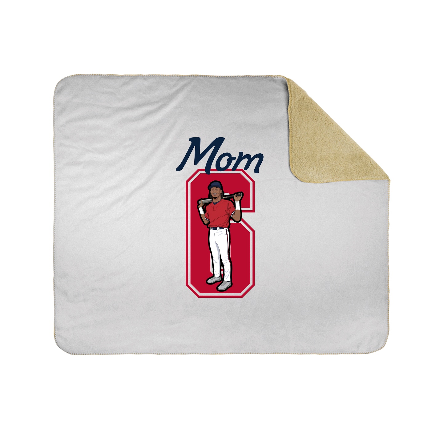 Throw Blanket — Mothers Day Shirsey in White