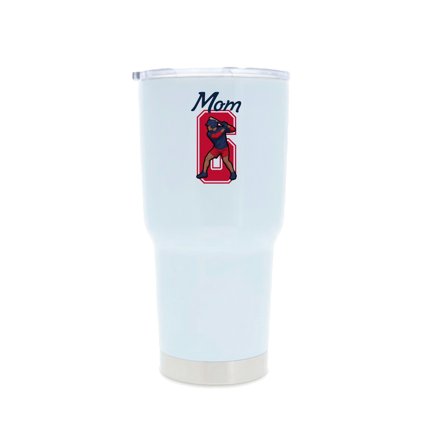 30oz Stainless Steel Tumbler — Mothers Day Shirsey in White
