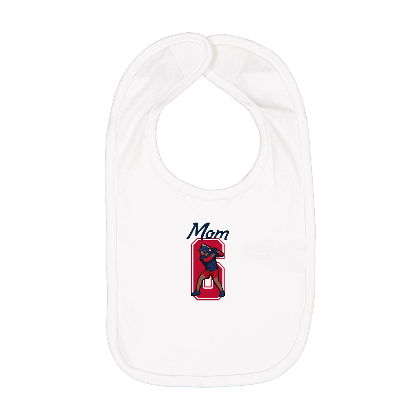 Infant Bib — Mothers Day Shirsey in White