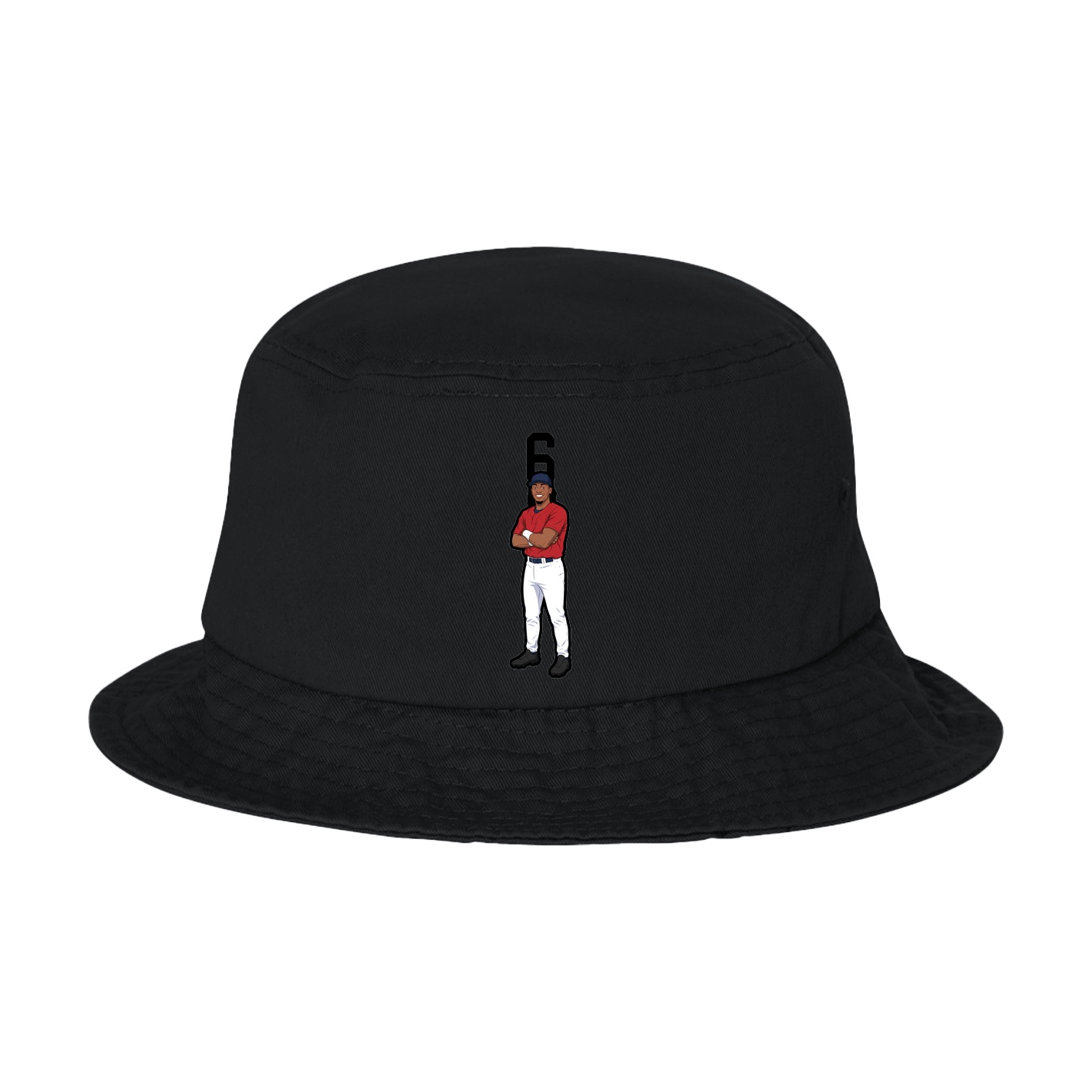 Bucket Cap — Number Top in Black