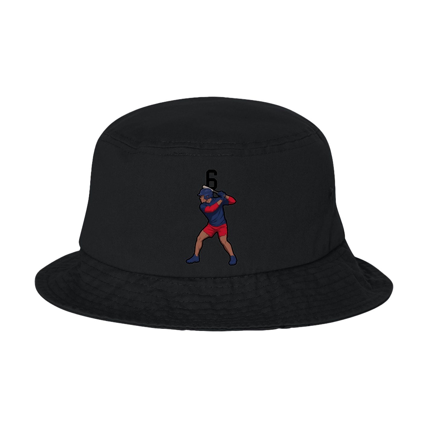 Bucket Cap — Number Top in Black