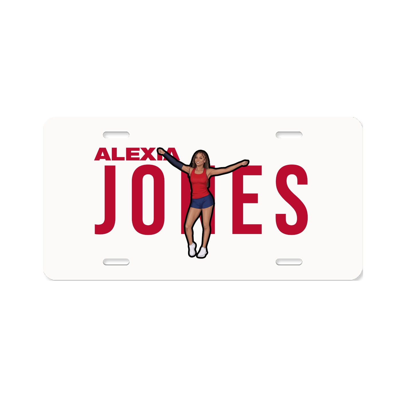 License Plate — Player Name in Classic