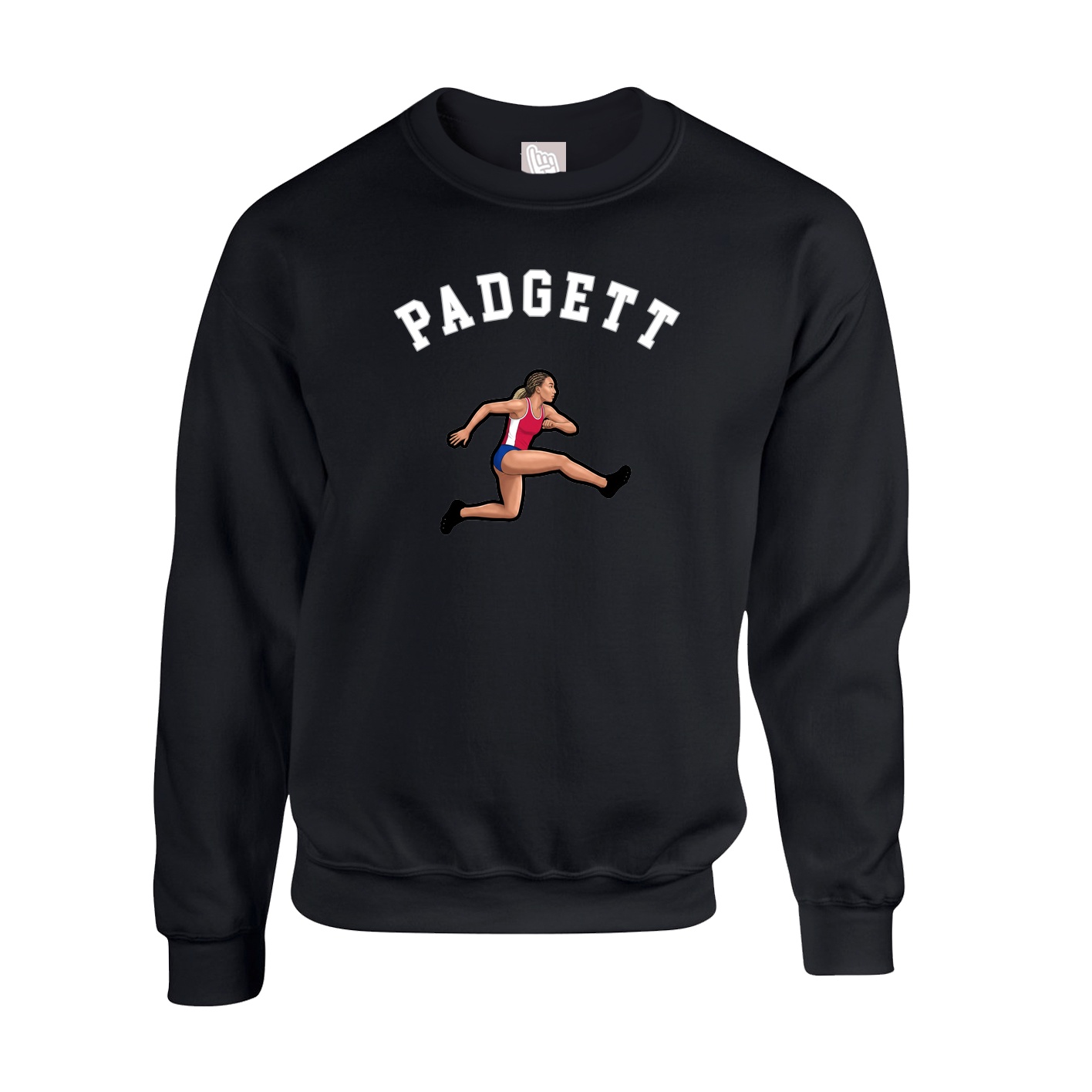 Fleece Crew — Shirsey Arch in Black