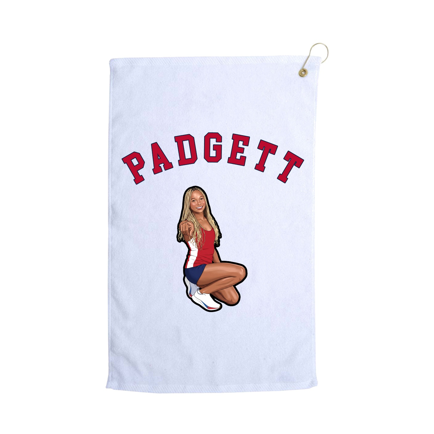 Golf Towel — Shirsey Arch in White