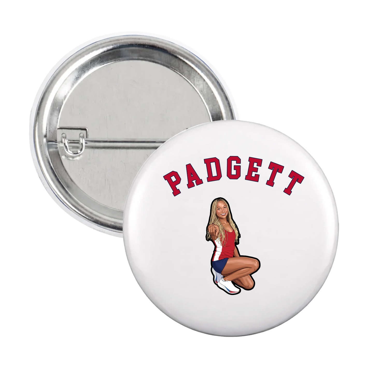 Game Day Button — Shirsey Arch in White