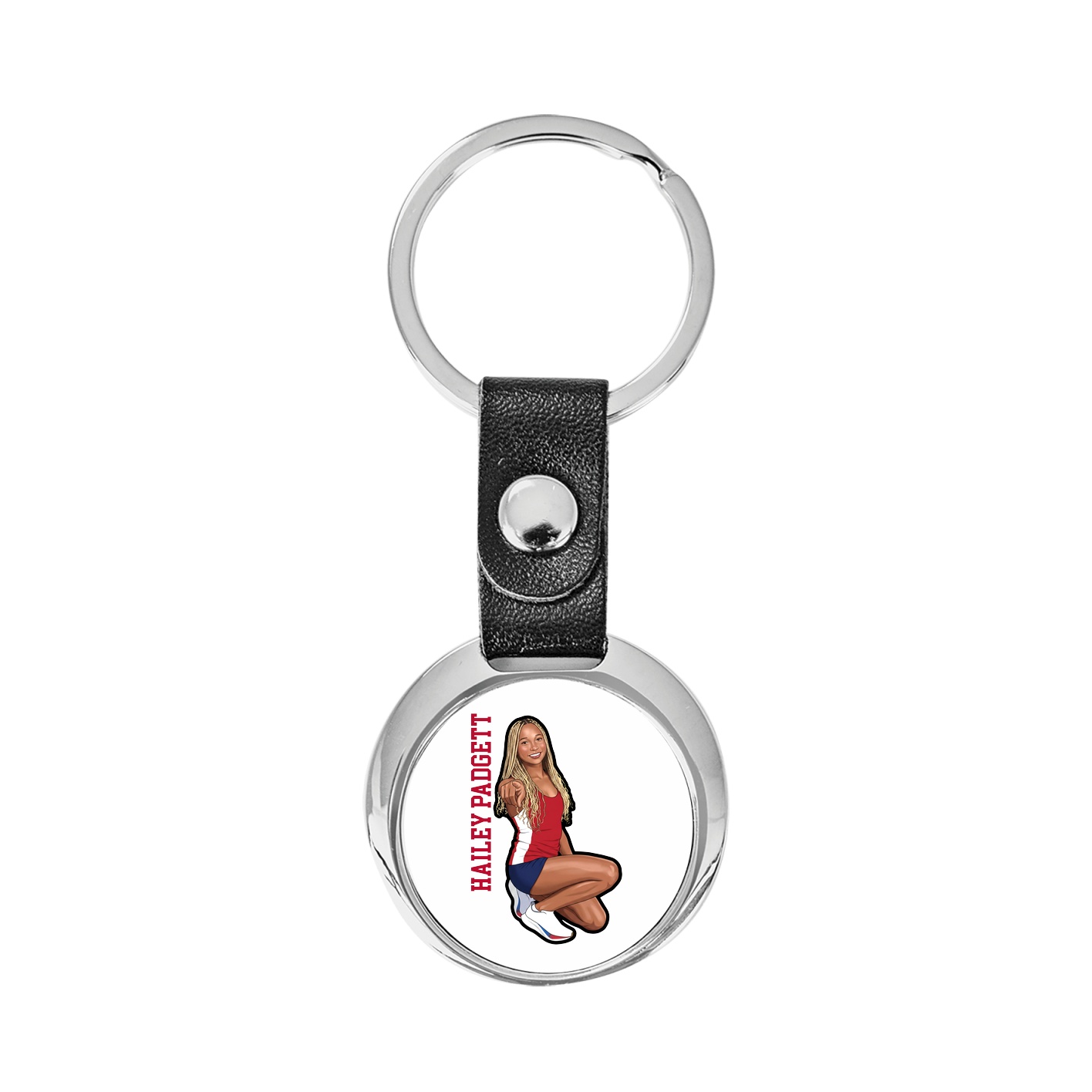 Key Chain — Name Vertical in Classic