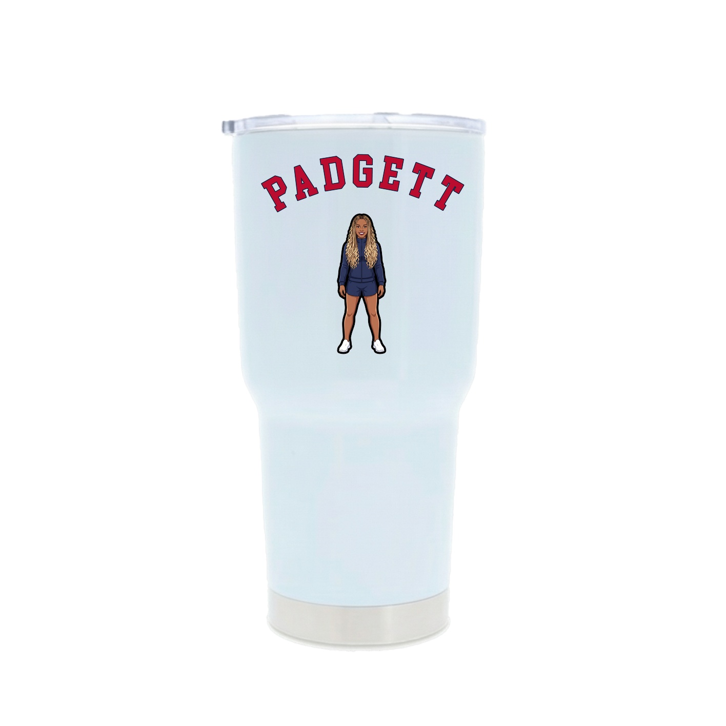 30oz Stainless Steel Tumbler — Shirsey Arch in White