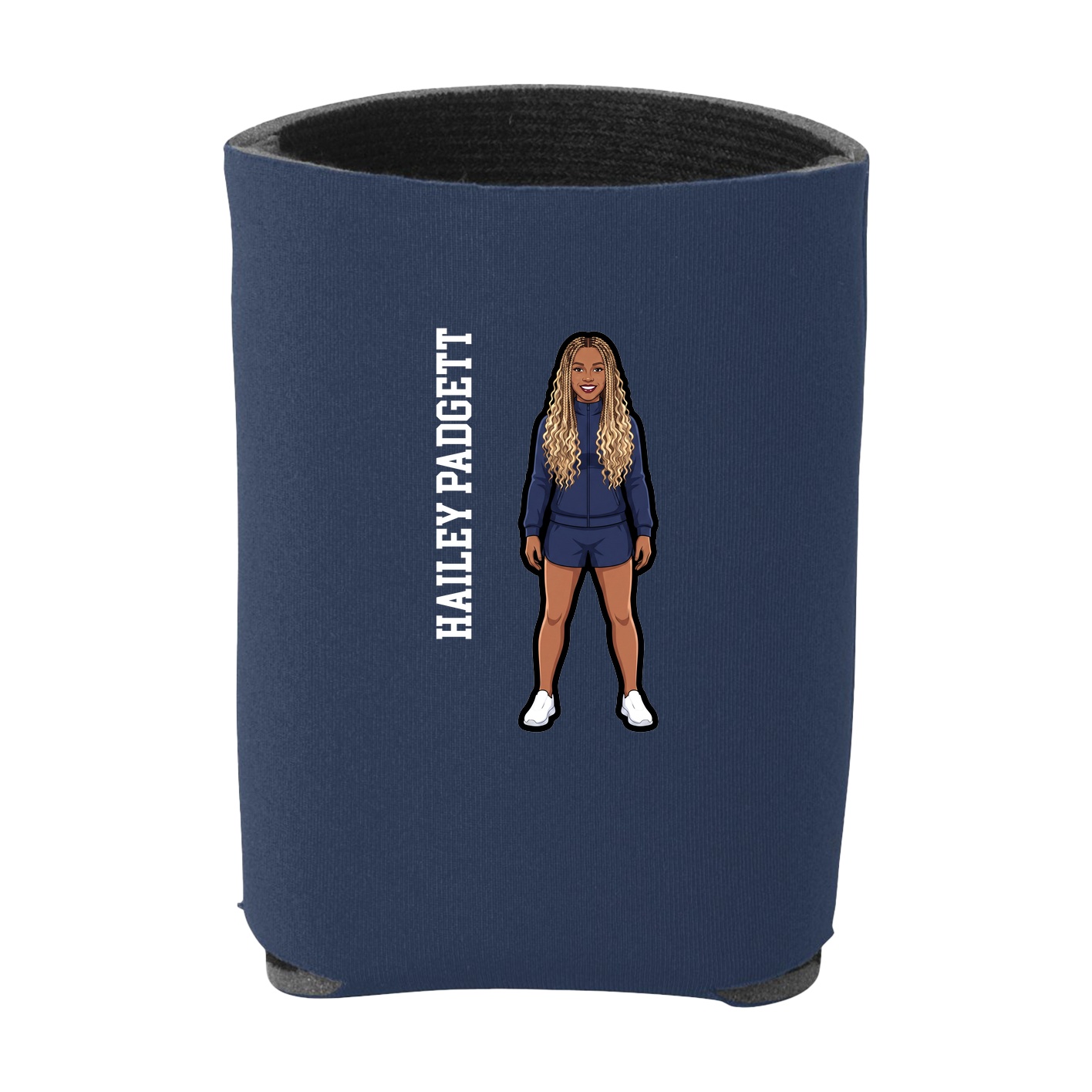 Can Holder — Name Vertical in Navy